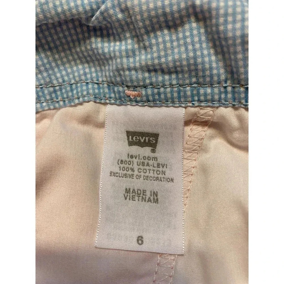 LEVI’S WOMEN PINK CAPRI PANTS SIZE 6 - Picture 9 of 9